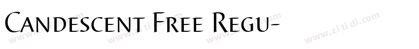 Candescent Free Regu字体转换